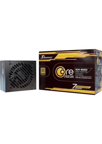 Core Gx 80 + Gold Güç Kaynağı, Tam Modüler, Atx 3.1, Pcıe 5.1 - 650 Watt, Siyah indirimleri