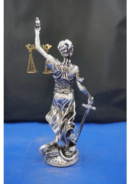 Themis Adalet Tanrıçası Heykeli – 30 cm Avukatlar Için Dekoratif Biblo, Ev & Ofis Aksesuarı Gümüş indirimleri