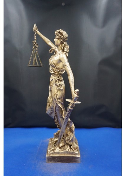 Themis Adalet Tanrıçası Heykeli – 40 cm Avukatlar Için Dekoratif Biblo, Ev & Ofis Aksesuarı Altın modelleri