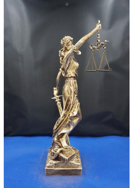 Themis Adalet Tanrıçası Heykeli – 40 cm Avukatlar Için Dekoratif Biblo, Ev & Ofis Aksesuarı Altın indirimleri