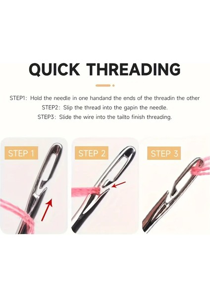 12 Adet Kolay Iplik Geçirilen Iğne Seti modelleri