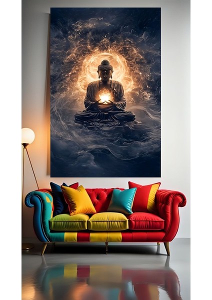 Buda V2 Ev Duvar Salon Güzellik Salonu Ofis Dükkan Dekarasyon Kanvas Tablo