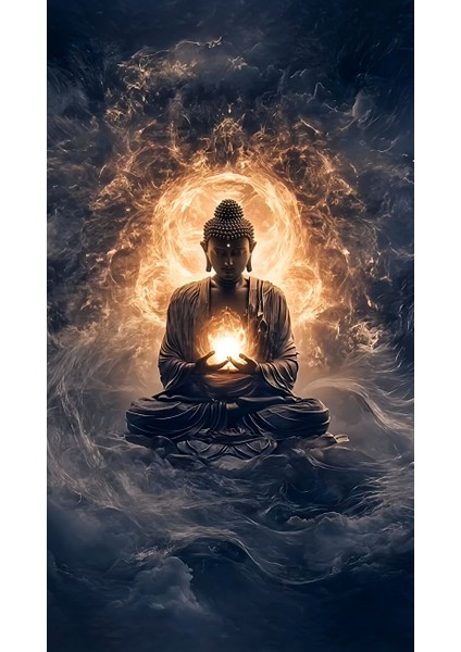 Buda V2 Ev Duvar Salon Güzellik Salonu Ofis Dükkan Dekarasyon Kanvas Tablo fiyatları