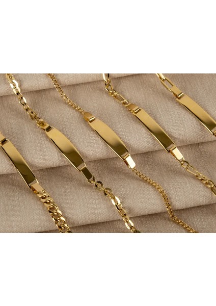 Nino Altın Halka Zincir Çocuk Bilekliği modelleri