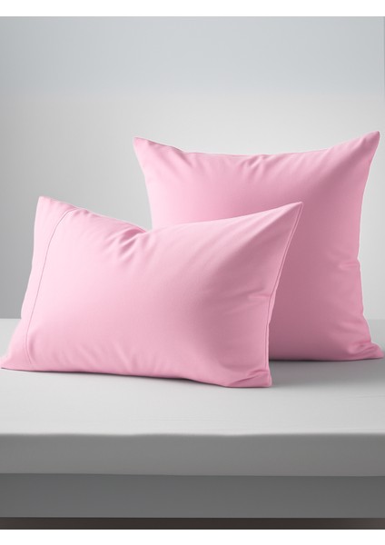 2 Li Yastık Kılıfı Seti Renkli Ütülenebilir Dayanıklı Yırtılmaz Soft Premium Düz Fermuarlı 50X70 cm
