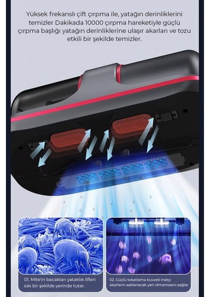 10.000PA Güçlü El Süpürgesi, Kablosuz ve Hafif Temizlik Aracı fırsatları