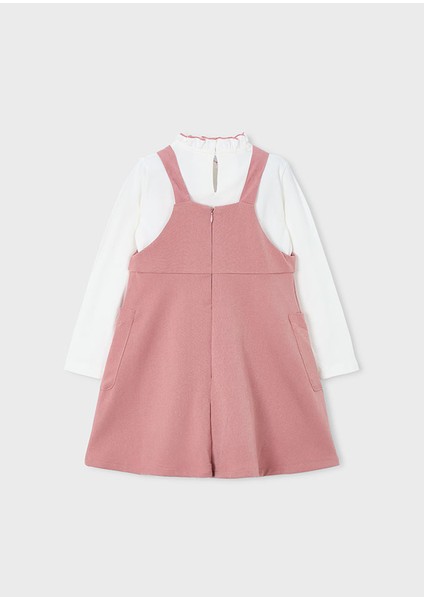 4914-22 Kız Çocuk Pembe Elbise modelleri