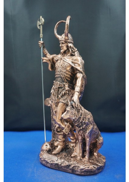 Loki Odin'in Oğlu Heykeli – 35 cm Mitolojik Obje Hediyelik Eşya Ev Dekor Bakır fiyatları