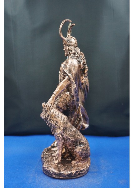 Loki Odin'in Oğlu Heykeli – 35 cm Mitolojik Obje Hediyelik Eşya Ev Dekor Bakır modelleri