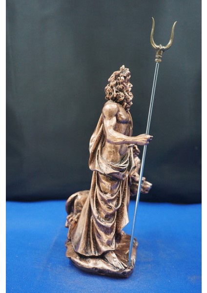 Hades Heykel Biblo Tasarım – 25 cm Mitolojik Obje Hediyelik Eşya Ev Dekor Bakır indirimleri