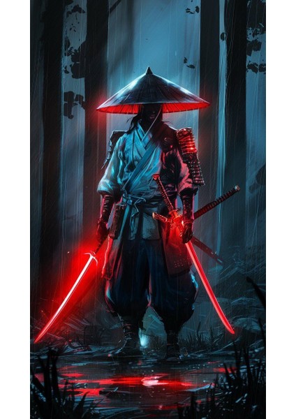 Yalnız Samuray V4 :)) Ev Duvar Salon Güzellik Salonu Ofis Dükkan Dekarasyon Kanvas Tablo fiyatları