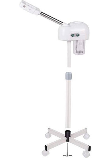 Beyaz Ayaklı Profesyonel Buhar Cihazı, Güçlü ve Kullanışlı Temizlik Aracı