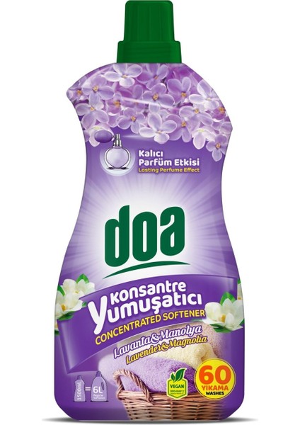 Konsantre Çamaşır Yumuşatıcı Lavanta Manolya 1500 ml x 2 Adet fiyatları