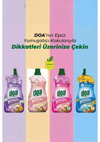 Konsantre Çamaşır Yumuşatıcı Lavanta Manolya 1500 ml x 2 Adet modelleri