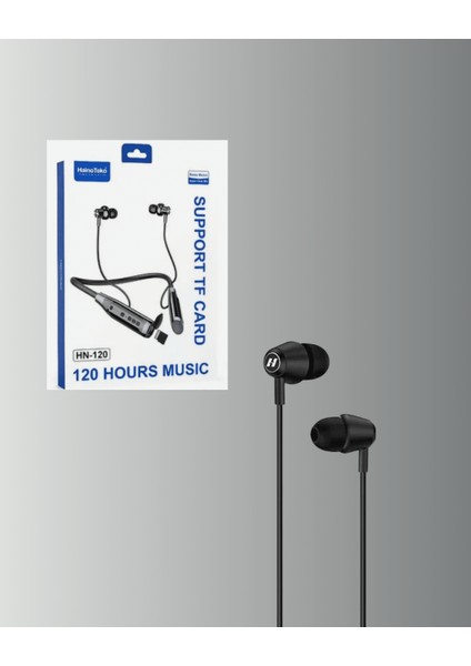 120 Saat Pil Ömrüyle Boyun Askılı Bluetooth Kulaklık – Spor ve Günlük Kullanım Için modelleri