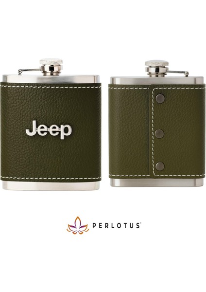 Jeep Logolu Hediye Kutusu Deri Kılıflı 8 Oz Çelik Matara Siyah Şapka Seti indirimleri