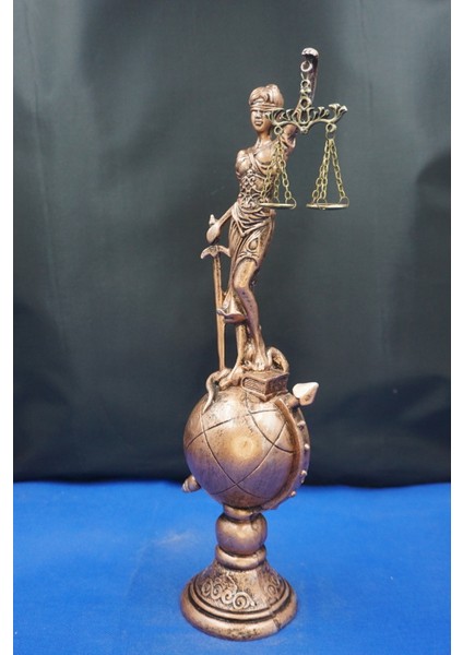 Themis Adalet Terazisi Heykeli – 35 cm Dekoratif Ev & Ofis Biblosu Bakır fiyatları