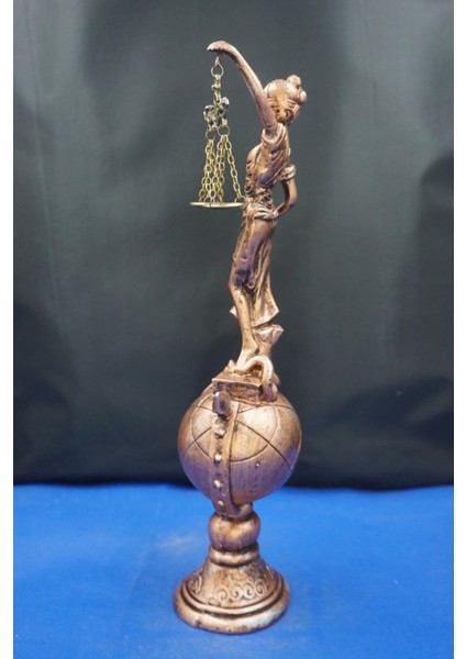 Themis Adalet Terazisi Heykeli – 35 cm Dekoratif Ev & Ofis Biblosu Bakır modelleri