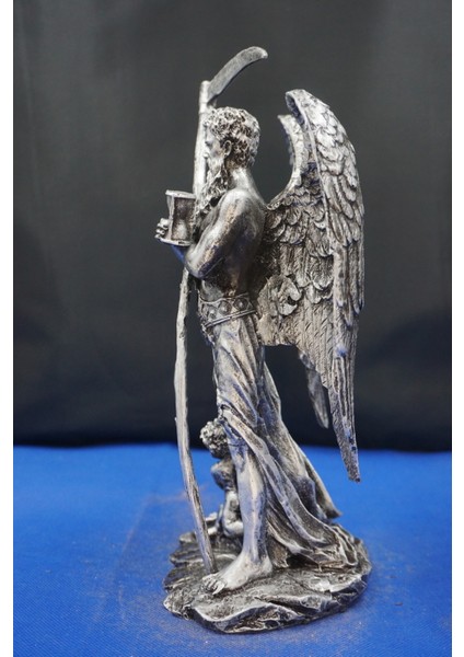 Kronos Heykel Biblo Tasarım – 26 cm Mitolojik Obje, Hediyelik ve Ev Dekor Ürünü Gümüş modelleri