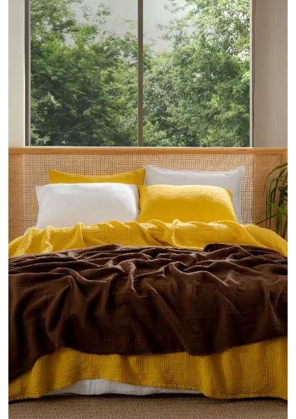 Müslin Yatak Örtüsü Ultra Yumuşak Yüksek Kaliteli 4 Kat Muslin Pike (Tek Kişilik (180X240 Cm) modelleri