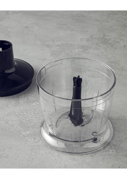 4 Bıçaklı Mini Blender Seti, Siyah-Krom, Pratik ve Şık Tasarım indirimleri