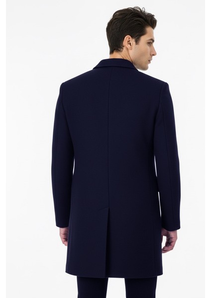 Slim Fit Sivri Yaka Erkek Koyun Yünlü Kaban modelleri