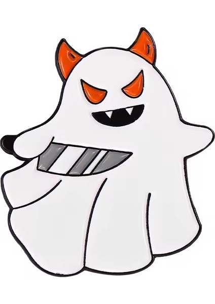 Bıçaklı Hayalet Rozet. Cadılar Bayramı Rozet Halloween Hediye Kadın Broş Pin