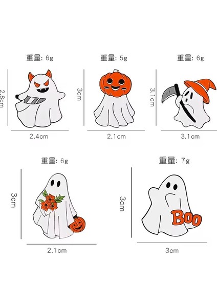 Bıçaklı Hayalet Rozet. Cadılar Bayramı Rozet Halloween Hediye Kadın Broş Pin fiyatları