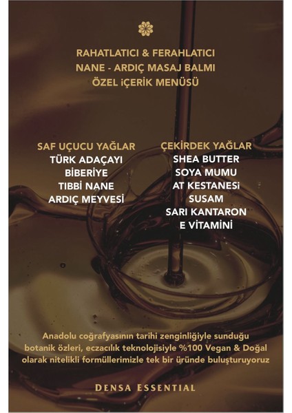 Nane - Ardıç Masaj Balmı 50 ml Rahatlatıcı & Ferahlatıcı Masaj Deneyimi