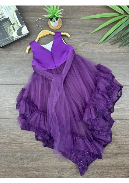 “kız Çocuk Abiye Elbise Yeşil Dantel Çiçek Detaylı Kat Kat Tül 6-10 Yaş Özel Gün Doğum Günü” modelleri