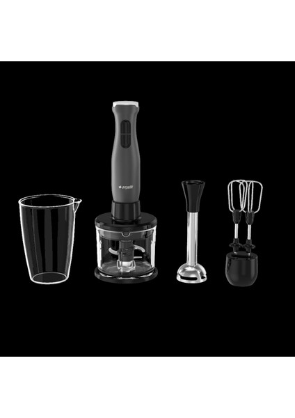 Gri Hbs 6410 Çok Amaçlı Blender Seti, Güçlü ve Şık Tasarım