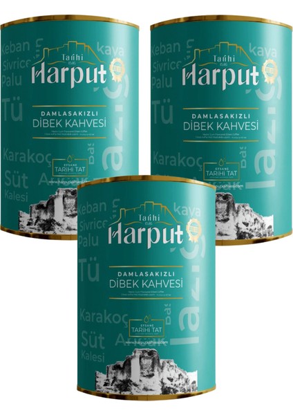Damla Sakızlı Dibek Kahvesi 3x 250 gr | Hediyelik Şık Paket | Doğal & Katkısız