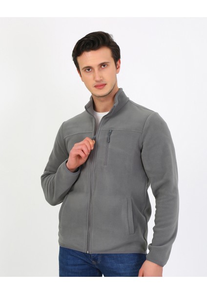 6019 Regular Fit Yumuşak Dokulu Kışlık Mikro Polar Hırka