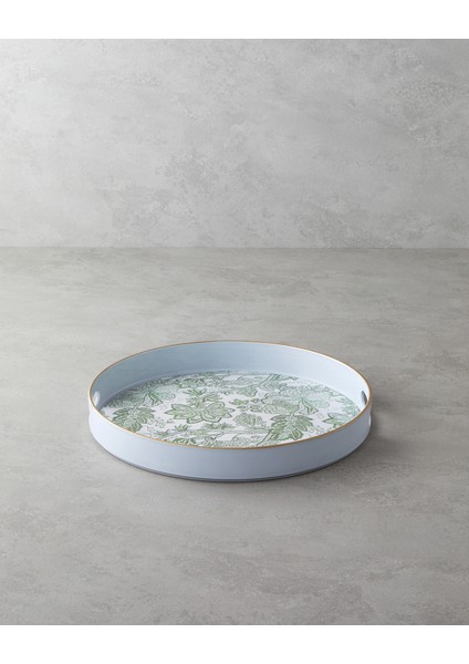 Greenery Pp Tepsi 33 cm Beyaz - Yeşil fiyatları