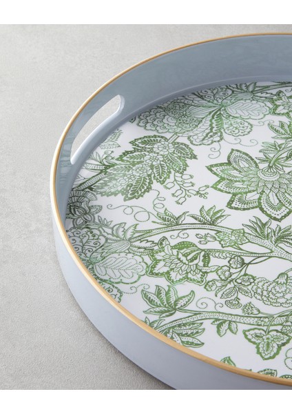 Greenery Pp Tepsi 33 cm Beyaz - Yeşil modelleri