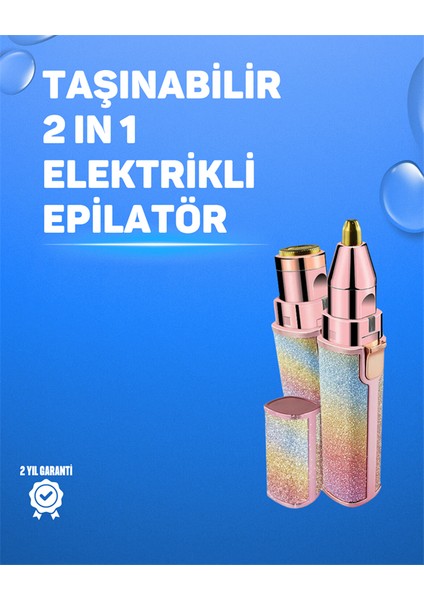 Kaş ve Yüz Epilation Aleti – Kolay Kullanımlı, Portatif Shaver USB Şarjlı