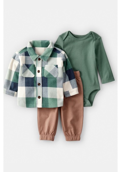 Erkek Bebek Lacivert 3lü Hırkalı