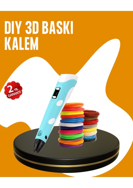 Yaratıcı Çizim ve Modelleme Için Profesyonel 3D Yazıcı Kalem