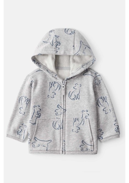 Erkek Bebek Gri Hırka