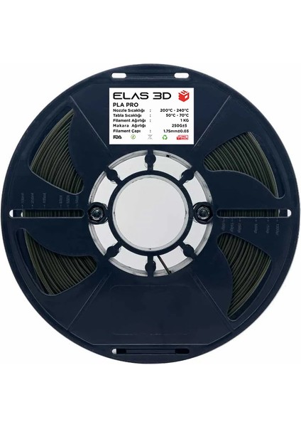 HAKI YESIL PLA PRO Filament 1.75 mm 1kg