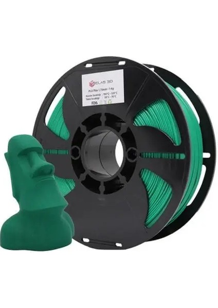 Yeşil PLA PRO Filament 1.75 mm 1kg