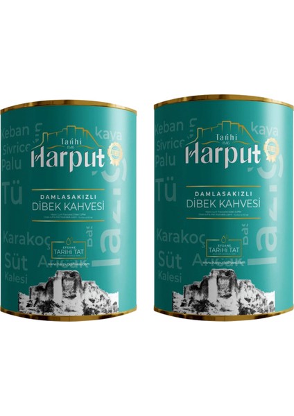 Damla Sakızlı Dibek Kahvesi 2x 250 gr | Hediyelik Şık Paket | Katkısız & Doğal Kahve