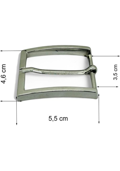 Kemer Tokası 3,5 cm Nikel Renk 1 Adet (Leathercraft, Deri Hobi) modelleri