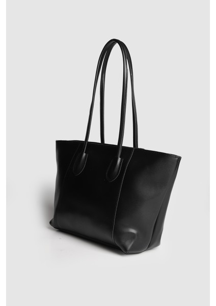 Lagraccio Paris Kadın Mors Büyük Boy Omuz Çantası Siyah