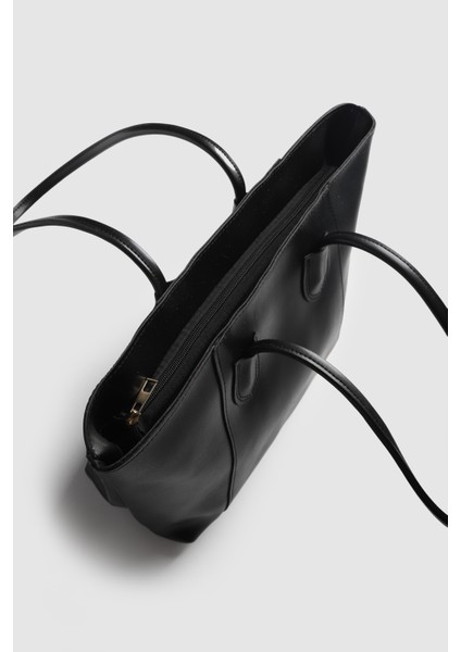 Lagraccio Paris Kadın Mors Büyük Boy Omuz Çantası Siyah modelleri