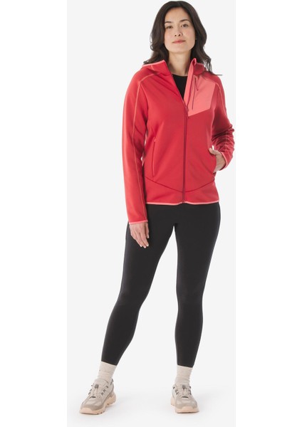 Quechua Kadın Outdoor Polar Mont - Kırmızı - MH500 fiyatları
