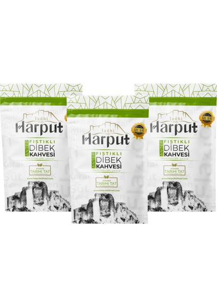 Antep Fıstıklı Dibek Kahvesi 3x 200 gr | Yumuşak Içimli, Bol Köpüklü, Hediyelik Paket