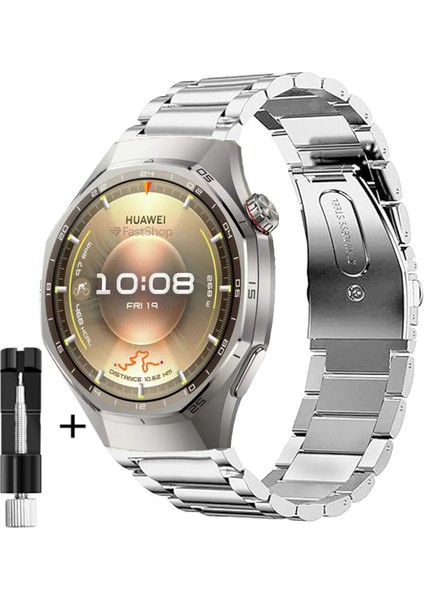 Huawei Watch Gt6 Pro 46MM Uyumlu 22MM Paslanmaz Çelik Akıllı Saat Kordonu