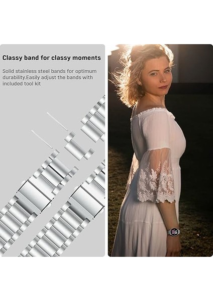 Huawei Watch Gt6 Pro 46MM Uyumlu 22MM Paslanmaz Çelik Akıllı Saat Kordonu fırsatları