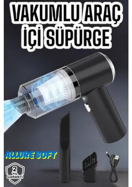 3'ü 1 Arada Taşınabilir Güçlü Araba Temizleme Cihazı